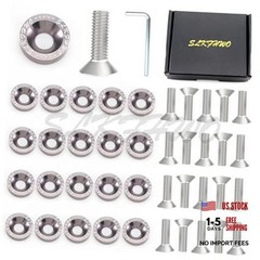 6063-T6 Hard Aluminum Alloy Fender Washer 20 Pieces CNC Precision titanium gray