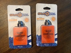 Lot of 2 New SplatRball 20,000 Rounds 7.5mm Orange Ammo Certified Splat-R-Ball