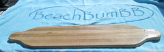 custom laminated 35″ long oak & poplar skateboard