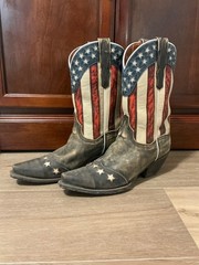 Dan Post DP3586 Women’s Stars & Stripes Western Cowboy Boots US 9.5