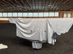 84” Bucas Buzz Off Full Neck Horse Fly Sheet w/Belly Protection – Used