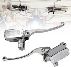 Chrome Brake Master Cylinder Clutch Lever Set Compatible with Suzuki Intruder