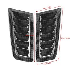 Car Hood Vent Scoop Kit Air Intake Louvers Hoods Vents Bonnet Cover for Focus