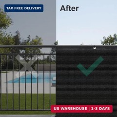 LOVE STORY 6’x 50′ Fence Privacy Screen Outdoor Mesh Fencing Covers Screen Fence