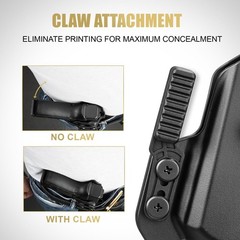 IWB Holster, Fit for Glock 17/19 Gen3-6 & 19X/ 44/45 & G34 Gen4-5 & MOS Versi…