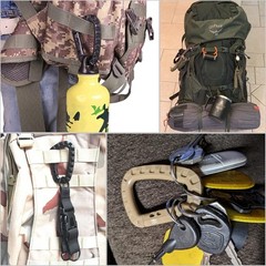 Tactical Gear Clips Plastic Carabiner Keychain Clip D-Rings Spring Snap Hook
