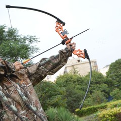 Recurve Bow Fishing Arrow Set 40lbs Bowfishing Reel Archery Outdoor Bow Hunting