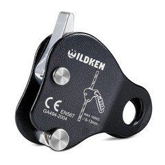 WILDKEN Climbing Ascender Fall 7.8 * 7.5 cm / 3.0 * 2.9 inch, Black