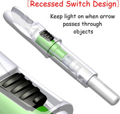 6PCS Lighted Nocks for Arrows with .246/ .244/ .233/ .204/ .165 inside Diameter