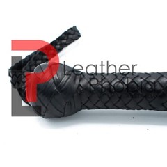 Genuine Leather Stock Whip Heavy Duty 04 to 12 Feet Long 16 Plaited Bull Whip