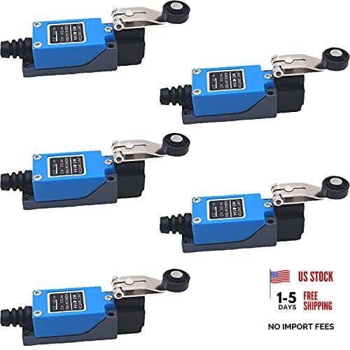 5PCS ME-8104 Momentary Limit Switch Travel Switch,Yusheng Adjustable Roller