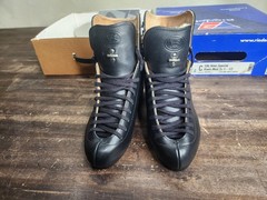 Riedell 336 Roller Skate Boots New SZ 5.5 M NOS BLACK LEATHER HIGH QUALITY VTG