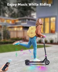 MIHOVER 150W 10mph Speed Kids Electric Scooter For 6-12 Years Old-Pink