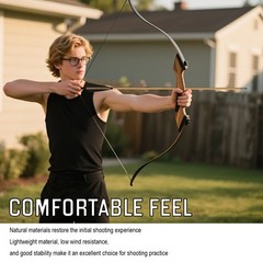12pcs 33″ Wooden Arrows Turkey Feather Sharp Iron Tips for Recurve Bow Longbow