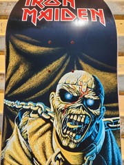 Zero Skateboards x Iron Maiden Piece of Mind skateboard deck 8.375 Metallica SOD