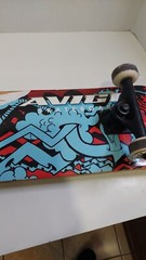Vintage Avigo Extreme Skateboard 31 Inches Red and blue ~31 Inches