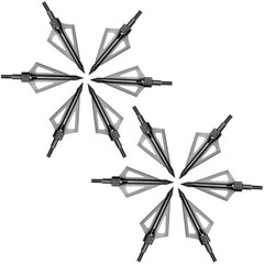 16Pcs Archery Broadheads 3Blade 100Grain Hunting Crossbow Compound Bow Arrow Tip