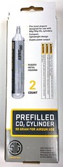 SIG SAUER AIRGUNS 90 Gram CO2 Cylinders (AC-90-2) PACK OF TWO (2)