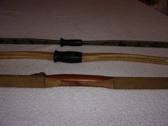 Wood and Fiber Glass Recurve Long Bow Lot for Repair or Wall Hangers