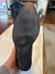 Tony Lama Black Western Equestrian Boots Size 10 1/2 Style 2923