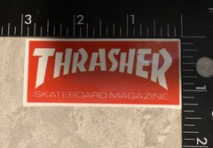 Thrasher 3” Inch Skateboard Sticker Waterproof Skate Red Decal