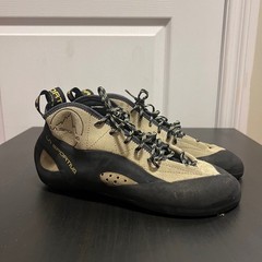 La Sportiva TC Pro Rock Climbing Shoes Mens EU 42.5 US 9.5 Tan Black Vibram