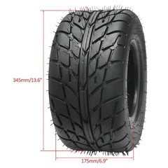 2Set 16×8-7 Sport ATV Tires 4Ply Heavy Duty 16x8x7 Tubeless Street Road Tire 7″