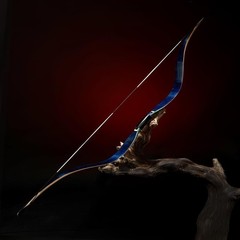 AF Archery 64»Long Bow Zhuran Blue Handmade Recurve Bow For Big Draw Length