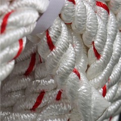 1/2 ‘X 120’High Strength Braided Rope Breaking Strength 1160 Pounds White Red