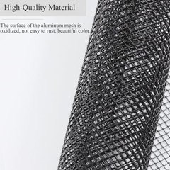 Universal Car Grill Mesh 40″x13″ – Black-Painted 6x12mm Rhombic Hole – Black