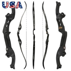 F Interface 62″ Recurve Bow 19″ Riser 25-60lbs Limbs Archery Hunting Target US