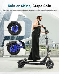 Folding Electric Scooter Adults 800W Commuting E-Scooter with APP Max.25MPH 10Ah