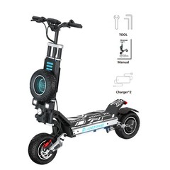 Dual Motor 5600W Single Swing Arm Electric Scooter 60V/30AH NFC 56MPH Offroad US