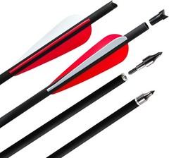 Eco-Friendly Carbon Crossbow Bolts – Consistent 12-Pack – Perfect for Practice
