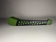 Headrest bow hanger with rubber insert