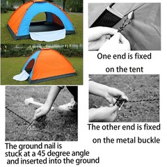 Dyneema Tent Guy Guide Reflective Green Rope – 200kg Breaking 2mm,