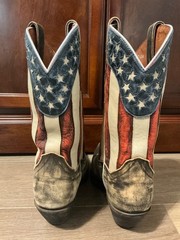 Dan Post DP3586 Women’s Stars & Stripes Western Cowboy Boots US 9.5
