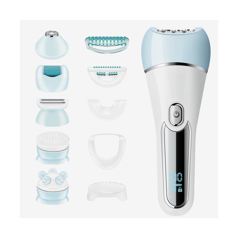Epilator for Women, 6 in 1 Hair Removal Epilator, Shaver, Face Razor, Facial …