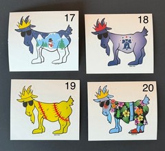 GOAT USA Stickers – Pick your chosen GOAT! (24 choices) New, rare, collectibles