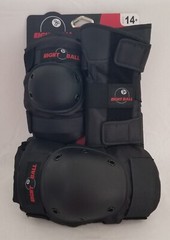 Eight Ball Multi Sport Pad Set 3-Pack Knee Elbow Wrist Protection Youth 14+