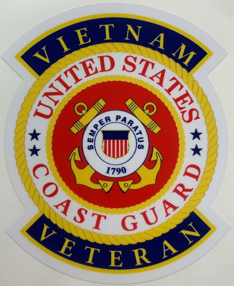 US Coast Guard Vietnam Veteran Sticker Waterproof New D215