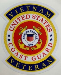 US Coast Guard Vietnam Veteran Sticker Waterproof New D215