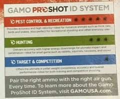 Gamo 632264454 PBA Raptor Pellets .177 Cal. 100 count