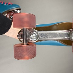 Riedell Womens Outdoor Roller Skates Quad Orbit Size 7 Lagoon Multi Blue Pink