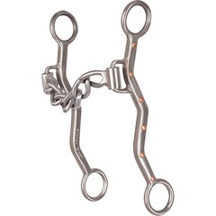 Classic Equine Rickey Green Chain Shank Bit – 5” Mouth, 7” Cheeks – Team Roping