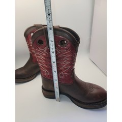 Kids Durango Western Cowboy Boots Size 9.5 Brown Red Western Boots A10-379