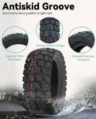 10×3 255×80 80/65-6 Off-road Vacuum Tire Rubber Outer Tire Replacement for Varla