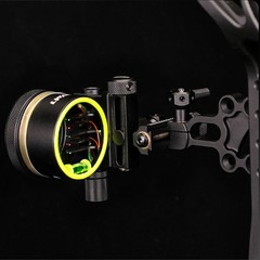 Archery 5 Pin Bow Sight 0.019″ Pin 4X 6X 8X Lens Adjustable Compound Bow Hunting