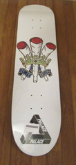 Palace Ich Bun Skateboard Deck White 8″ Palace Skateboards Brand New Free S&H