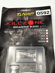 NAP Killzone Replacement Blades 100 & 125 Grain for 3 Broadheads MAXX #60730